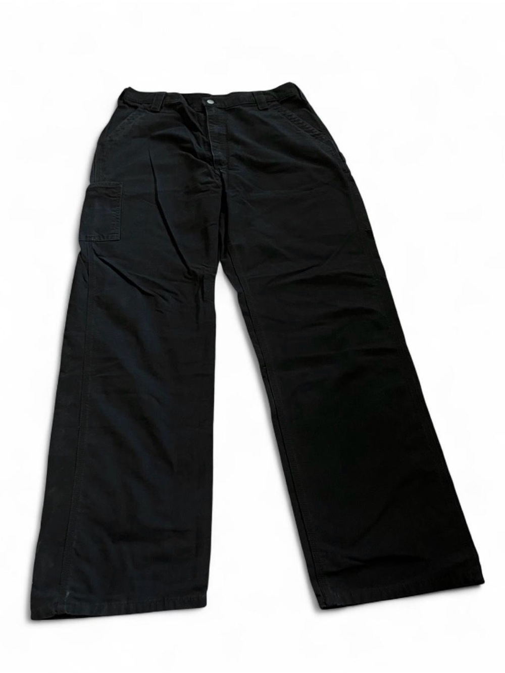 Men’s Carhartt Black Canvas Work Pants Size 36x34